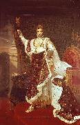 Robert Lefevre Portrait of Napoleon I in Coronation Robes USA oil painting artist